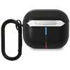 BMW BMA322PVTK AirPods 3 gen dangtelis, juodas/juodas odos, lenkta linija