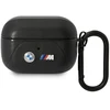 BMW BMAP22PVTK dėklas AirPods Pro juodas/juodas odinis išlenktos linijos