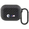 Dėklas BMW BMAPWMPUCA2 AirPods Pro dangtelis juodas/juodas Anglis Dvigubas metalinis logotipas