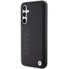 Originalus priekinio skydelio dėklas BMW BMHCS23FESLLBK, skirtas Samsung S23 FE (Leather Hot Stamp / juodas)
