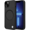 Dėklas BMW BMHMP14SSILBK2 Apple iPhone 14 15 13 6.1″ juodos spalvos Signature Liquid Silicone MagSafe