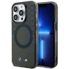 BMW BMHMP14XHGPK Apple iPhone 14 Pro Max 6.7″ pilka kietas dėklas Pattern MagSafe