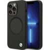 Dėklas BMW BMHMP14XSILBK2 Apple iPhone 14 Pro Max 6.7″ juodos spalvos Signature Liquid Silicone MagSafe