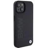 BMW BMHMP15SSLLBK Apple iPhone 15 14 13 6.1″ juodos spalvos Magsafe kietas dėklas Signature Logo Imprint