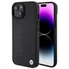 BMW BMHMP15SSLLBK Apple iPhone 15 14 13 6.1″ juodos spalvos Magsafe kietas dėklas Signature Logo Imprint