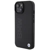 BMW BMHMP15SSLLBK Apple iPhone 15 14 13 6.1″ juodos spalvos Magsafe kietas dėklas Signature Logo Imprint