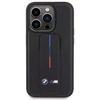 Dėklas BMW BMHCP15X22GSLK Apple iPhone 15 Pro Max 6.7″ juodos spalvos kietas dėklas Grip Hot Stamp