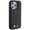 Dėklas BMW BMHCP15L22 PVTK Apple iPhone 15 Pro 6.1″ juodos spalvos kietas dėklas Quilted Tricolor