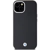 Dėklas BMW BMHMP14S23PUFWK Apple iPhone 14 / 15 / 13 6.1″ juodos spalvos Signature Wrapped Metal MagSafe