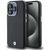 Dėklas BMW BMHMP14L23PUFWK Apple iPhone 14 Pro 6.1″ juodos spalvos Signature Wrapped Metal MagSafe