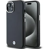 Dėklas BMW BMHMP15S23PUFWK Apple iPhone 15 / 14 / 13 6.1″ juodos spalvos Signature Wrapped Metal MagSafe