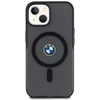 Dėklas BMW BMHMP15MDSLK Apple iPhone 15 Plus 14 Plus 6.7″ juodos spalvos kietas dėklas IML Signature MagSafe