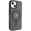 Dėklas BMW BMHMP15MDSLK Apple iPhone 15 Plus 14 Plus 6.7″ juodos spalvos kietas dėklas IML Signature MagSafe