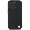 BMW BMHMP16X23RDDK iPhone 16 Pro Max 6.9″ juodos spalvos kietas dėklas Sign Leather Diamond Metal Logo MagSa