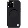Dėklas BMW BMHMP15SSILBK2 Apple iPhone 15 14 13 6.1″ juodos spalvos Signature Liquid Silicone MagSafe