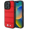 Dėklas BMW BMHMP16X23PUSPR Apple iPhone 16 Pro Max 6.9" raudona/raudona M perforuota ir susiūta linija MagSafe