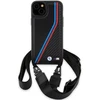 Dėklas BMW BMHCP15M23 PSVTK Apple iPhone 15 Plus 14 Plus 6.7″ juodos spalvos kietas dėklas M Edition Carbon Tricolo