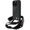 Dėklas BMW BMHCP16X23PSCCK Apple iPhone 16 Pro Max 6.9″ juodos spalvos hardcase M Edition Carbon Stripe & Strap