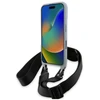 BMW BMHCP16L23PSCCG Apple iPhone 16 Pro 6.3" pilkas kietas dėklas M Edition anglies pluošto juostele ir dirželiu