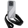 Dėklas BMW BMHCP16L23PSCCG Apple iPhone 16 Pro 6.3″ pilkas hardcase M Edition Carbon Stripe & Strap