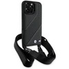 Dėklas BMW BMHCP16X23PSCCK Apple iPhone 16 Pro Max 6.9″ juodos spalvos hardcase M Edition Carbon Stripe & Strap