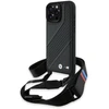 Dėklas BMW BMHCP16X23PSCCK Apple iPhone 16 Pro Max 6.9″ juodos spalvos hardcase M Edition Carbon Stripe & Strap