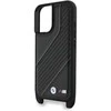Dėklas BMW BMHCP16M23PSCCK Apple iPhone 16 Plus 6.7″ juodos spalvos hardcase M Edition Carbon Stripe & Strap
