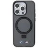 Dėklas BMW BMHMP15LURSK Apple iPhone 15 Pro 6.1″ juodos spalvos kietas dėklas Ring Stand M Collection MagSafe