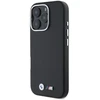 BMW BMHCP16L23 PMWK Apple iPhone 16 Pro 6.3″ juodos spalvos kietas dėklas M Smooth Full Wrapped Metal