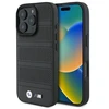 BMW BMHMP16X23 PUSPK Apple iPhone 16 Pro Max 6.9″ juodos spalvos kietas dėklas M Perforated And Stitched Line MagSafe
