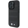 BMW BMHMP16X23 PUSPK Apple iPhone 16 Pro Max 6.9″ juodos spalvos kietas dėklas M Perforated And Stitched Line MagSafe