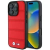 BMW BMHMP16L23 PUSPR Apple iPhone 16 Pro 6.3″ red kietas dėklas M Perforated And Stitched Line MagSafe