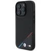 BMW BMHMP16L23 PUPDK Apple iPhone 16 Pro 6.3″ juodos spalvos kietas dėklas M Perforated Tricolor Line MagSafe