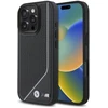 BMW BMHMP16L23 PUCPK Apple iPhone 16 Pro 6.3″ juodos spalvos kietas dėklas M Perforated Twisted Line MagSafe