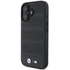 BMW BMHMP16S23 PUSPK Apple iPhone 16 6.1″ juodos spalvos kietas dėklas M Perforated And Stitched Line MagSafe