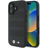 BMW BMHMP16S23 PUSPK Apple iPhone 16 6.1″ juodos spalvos kietas dėklas M Perforated And Stitched Line MagSafe