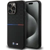 BMW BMHMP15X22SMPK Apple iPhone 15 Pro Max 6.7″ juodos spalvos kietas dėklas M Silicone Pattern MagSafe