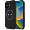 BMW BMHMP16S23SROK Apple iPhone 16 6.1″ juodos spalvos kietas dėklas M Silicone Printed Ring MagSafe
