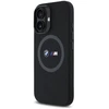 BMW BMHMP16S23SROK Apple iPhone 16 6.1″ juodos spalvos kietas dėklas M Silicone Printed Ring MagSafe