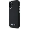 BMW BMHCP16S23 PMWK Apple iPhone 16 6.1″ juodos spalvos kietas dėklas M Smooth Full Wrapped Metal