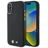 BMW BMHMP16M23 PMWK Apple iPhone 16 Plus 6.7″ juodos spalvos kietas dėklas M Smooth Full Wrapped Metal MagSafe