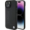 Dėklas BMW BMHMP15MSLLBK Apple iPhone 15 Plus 14 Plus 6.7″ juodos spalvos MagSafe Leather Hot Stamp