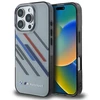 BMW BMHCP16L23HTRAG Apple iPhone 16 Pro 6.3″ pilkas kietas dėklas Motorsport IML Random Stripes