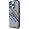 BMW BMHCP16L23HTRAG Apple iPhone 16 Pro 6.3″ pilkas kietas dėklas Motorsport IML Random Stripes