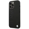 Dėklas BMW Leather Stamp Case for iPhone 14 Pro - Juodas