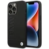 Dėklas BMW Leather Stamp Case for iPhone 14 Pro - Juodas