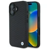 BMW BMHMP16S23RDDK Apple iPhone 16 6.1″ juodos spalvos kietas dėklas Sign Leather Diamond Metal Logo MagSa