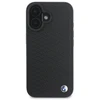 BMW BMHMP16S23RDDK Apple iPhone 16 6.1″ juodos spalvos kietas dėklas Sign Leather Diamond Metal Logo MagSa