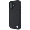 BMW BMHMP16S23RDDK Apple iPhone 16 6.1″ juodos spalvos kietas dėklas Sign Leather Diamond Metal Logo MagSa