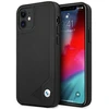 Apple iPhone 12 Mini BMW dėklas odinis Deboss (BMHCP12SRCDPK) juodos spalvos